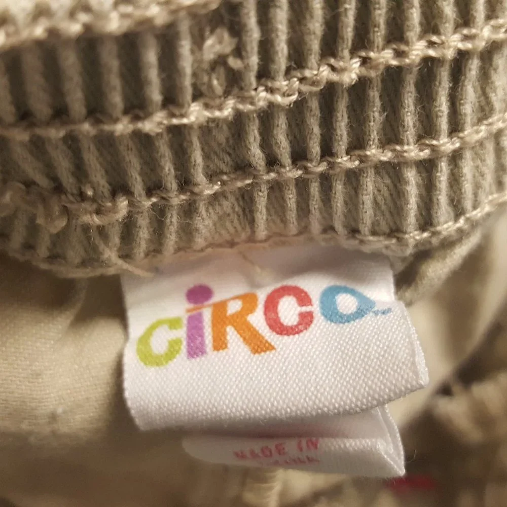 Circo Khaki Pants Pink Button